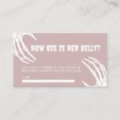 Halloween Baby shower Hoe groot is haar buik Kaart (Voorkant)