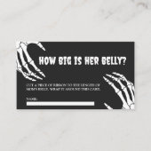 Halloween Baby shower Hoe groot is haar buik Kaart (Voorkant)