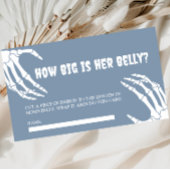Halloween Baby shower Hoe groot is haar buik Kaart