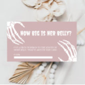 Halloween Baby shower Hoe groot is haar buik Kaart