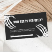 Halloween Baby shower Hoe groot is haar buik Kaart