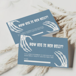 Halloween Baby shower Hoe groot is haar buik Kaart