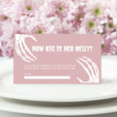 Halloween Baby shower Hoe groot is haar buik Kaart