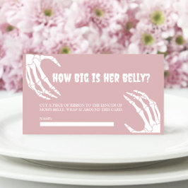 Halloween Baby shower Hoe groot is haar buik Kaart