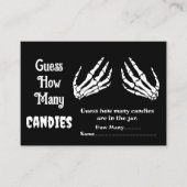 Halloween Baby shower hoeveel Snoepjes spel Informatiekaartje (Voorkant)
