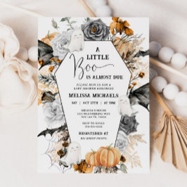 HALLOWEEN Baby shower Invitation, A Little Boo Kaart