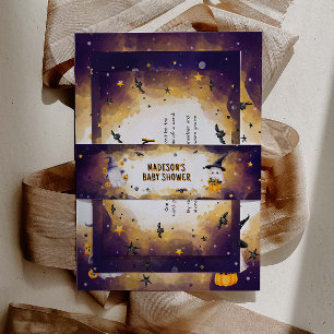 Halloween Baby shower Invitation Belly Band Uitnodigingen Wikkel