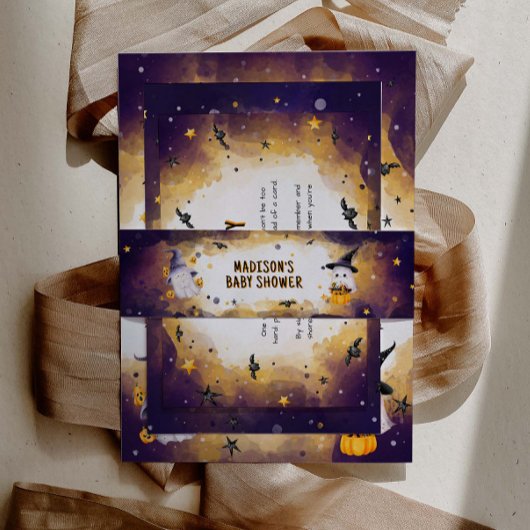 Halloween Baby shower Invitation Belly Band Uitnodigingen Wikkel