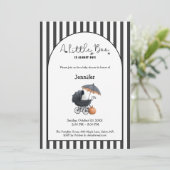 Halloween Baby Shower Invitation | Custom A Little Kaart (Staand voorkant)