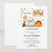Halloween Baby shower Invitation - Een klein boek Kaart (Voorkant / Achterkant)