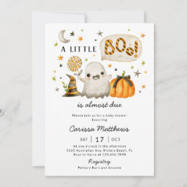 Halloween Baby shower Invitation - Een klein boek Kaart
