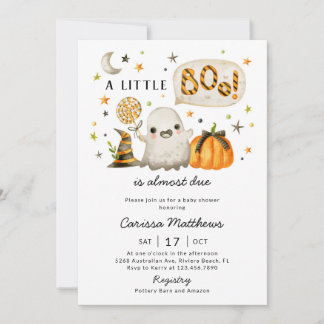 Halloween Baby shower Invitation - Een klein boek Kaart