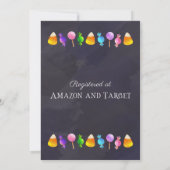 Halloween Baby shower Invitation, Herfst Baby show Kaart (Achterkant)