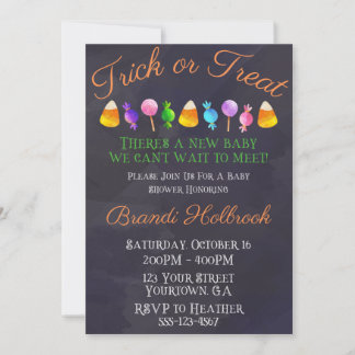 Halloween Baby shower Invitation, Herfst Baby show Kaart