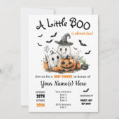 Halloween Baby shower Invitation Schattige Little  Kaart (Voorkant)
