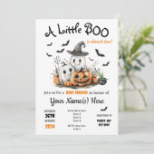 Halloween Baby shower Invitation Schattige Little  Kaart (Staand voorkant)