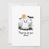 Halloween Baby shower Invitation Schattige Little  Kaart (Achterkant)