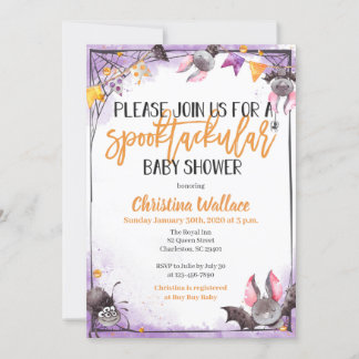 Halloween Baby Shower Invitations Kaart