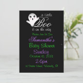 Halloween Baby shower Invites Kaart (Staand voorkant)