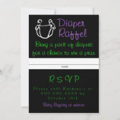 Halloween Baby shower Invites Kaart (Achterkant)