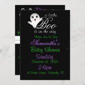 Halloween Baby shower Invites Kaart (Voorkant / Achterkant)