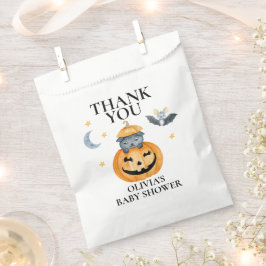 Halloween Baby Shower Jack-O-Lantern Pompoen Bedankzakje