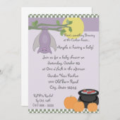 Halloween Baby shower Kaart (Voorkant / Achterkant)