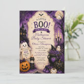 Halloween Baby Shower Kaart (Staand voorkant)