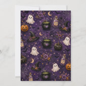 Halloween Baby Shower Kaart (Achterkant)