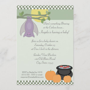 Halloween Baby shower Kaart