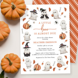 Halloween Baby Shower Kaart