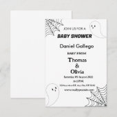 Halloween Baby shower Kaart (Voorkant / Achterkant)