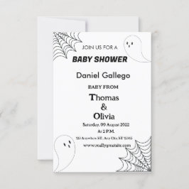 Halloween Baby shower Kaart
