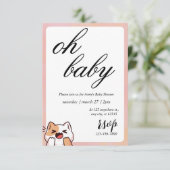 Halloween Baby shower Kaart (Staand voorkant)