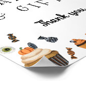 Halloween Baby shower Kaarten en geschenken Poster (Hoek)
