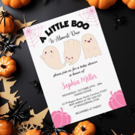 Halloween-Baby shower komt bijna op. Kaart