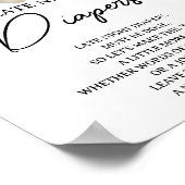 Halloween Baby shower Late Night Luiers Poster (Hoek)