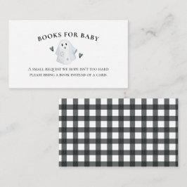 Halloween Baby shower Little Boo Books for baby Informatiekaartje
