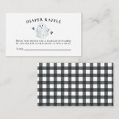 Halloween Baby shower Little Boo Diaper Raffle Informatiekaartje (Voorkant / Achterkant)