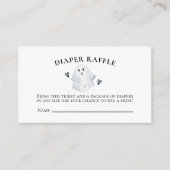 Halloween Baby shower Little Boo Diaper Raffle Informatiekaartje (Voorkant)
