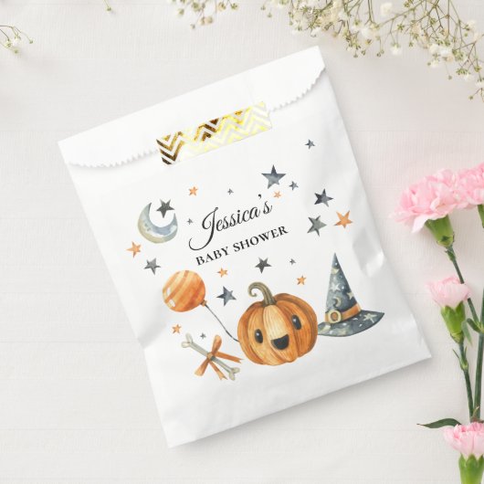 Halloween Baby shower Little Boo Favor Bags Bedankzakje (Gezegeld)