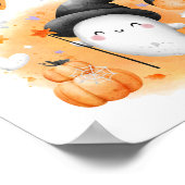 Halloween Baby shower Little Boo Favor Sign Poster (Hoek)