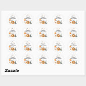 Halloween Baby shower Little Boo is Due Sticker (Vel)