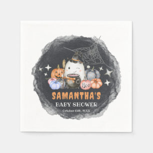 Halloween Baby shower Little Boo Pompoen Papier Servet