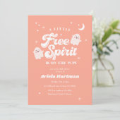 Halloween Baby shower Little Free Spirit Kaart (Staand voorkant)