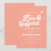 Halloween Baby shower Little Free Spirit Kaart (Voorkant / Achterkant)