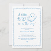 Halloween Baby shower Little Ghost Kaart (Voorkant)