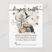 Halloween Baby shower luier Raffle. Informatiekaartje (Voorkant)