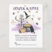 Halloween Baby shower luier Raffle. Informatiekaartje (Voorkant)