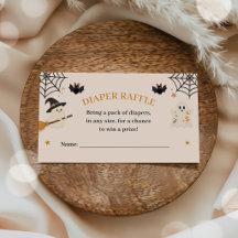 Halloween Baby Shower Luier Raffle